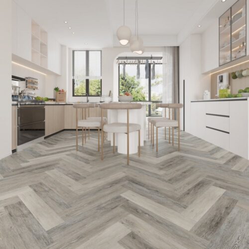 Woodlands Nature Herringbone Rutland 8006