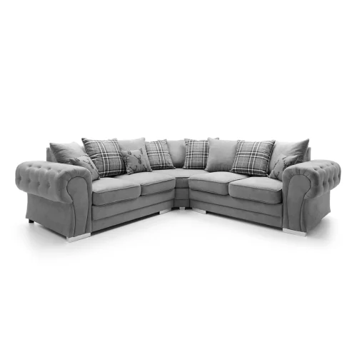 Verona Corner Sofa Grey 1