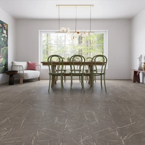 Anglo Flooring Marbra Anthracite Marble Tile Gloss Dark Grey Effect Plank Laminate Flooring 8mm 2 19m ~9501221853143 01c Mp