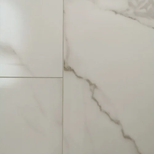 Anglo Flooring Marbra Arctic White Gloss Marble Tile Effect Plank Laminate Flooring 8mm 2 19m ~9501822512425 02c Mp (1)