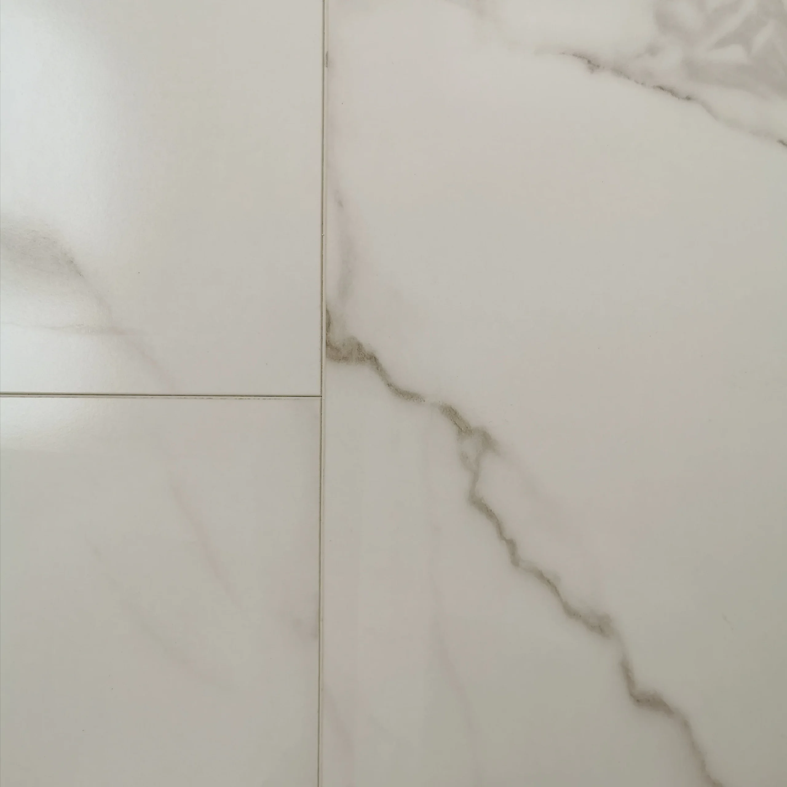 Anglo Flooring Marbra Arctic White Gloss Marble Tile Effect Plank Laminate Flooring 8mm 2 19m ~9501822512425 02c Mp (1)