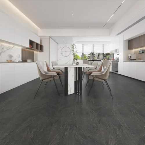 Anglo Flooring Marbra Natural Slate Marble Tile Effect Gloss Black Plank Laminate Flooring 8mm 2 19m ~9508565152888 01c Mp