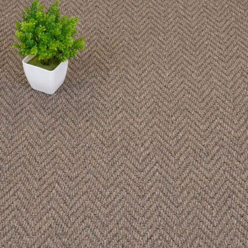 Mink Andero Herringbone Carpet