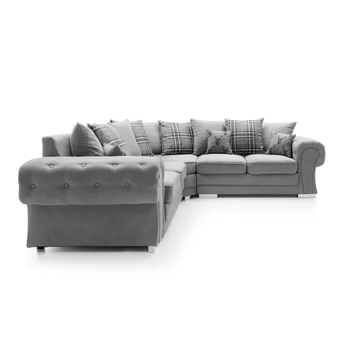 Verona Corner Sofa Grey 2