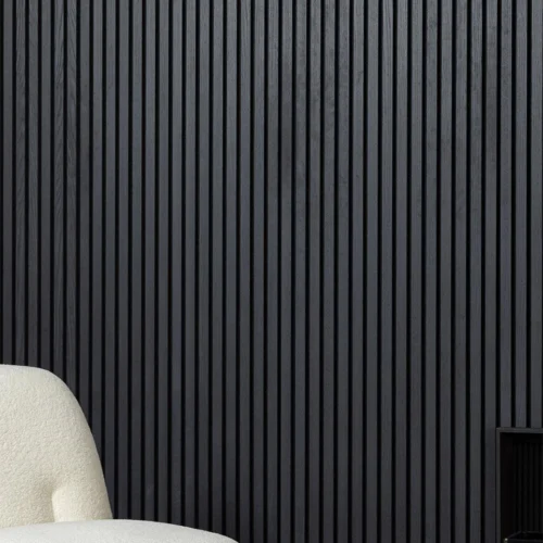 Real Wooden Acoustic Slatted Wall Panels - Light Oak - 240cm x 60cm (4 pack) product image 7