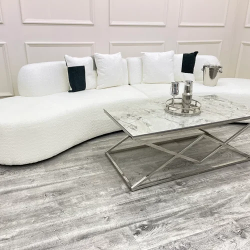 Miami Curved 2 Piece White