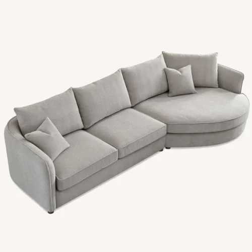 Rubin Corner Chaise Pebble 11
