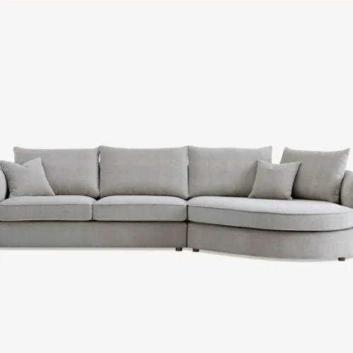 Rubin Corner Chaise Pebble 7