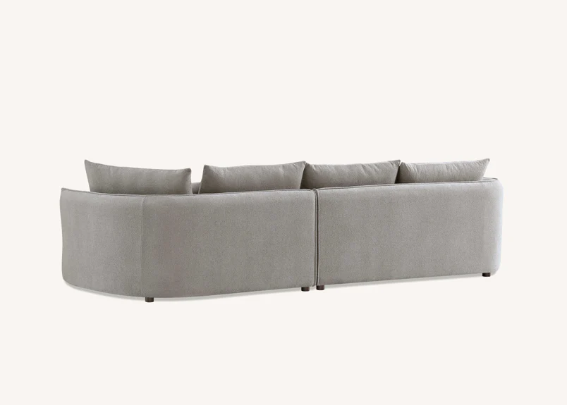Rubin Corner Chaise Pebble 9