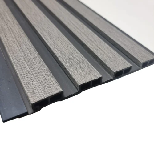 Wood Effect Slatted Wall Panels Ash Grey 2