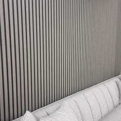 Wood Effect Slatted Wall Panels Ash Grey 3