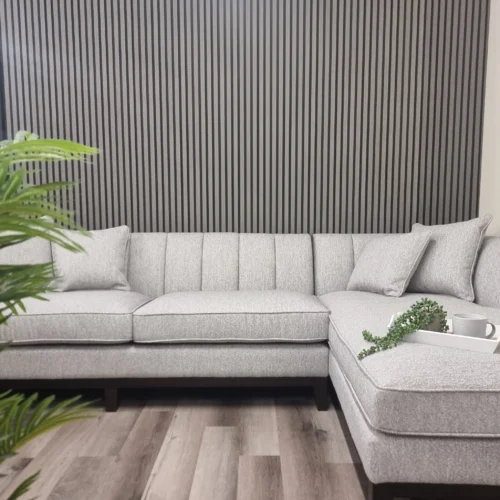 Wood Effect Slatted Wall Panels Ash Grey 4