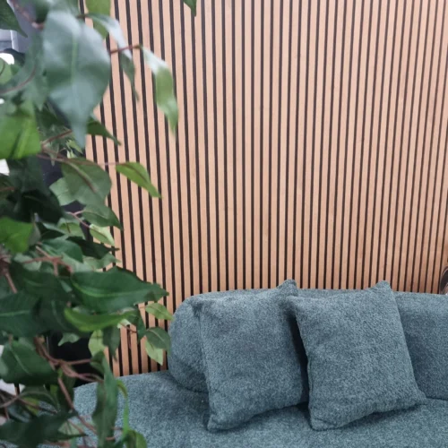 Wood Effect Slatted Wall Panels Light Oak 3