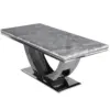 Arial Dining Table Grey Top