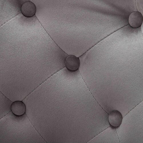 Louis 180cm Grey Marble Dining Table + Knightsbridge Light Grey Knocker Plush Velvet Chairs4