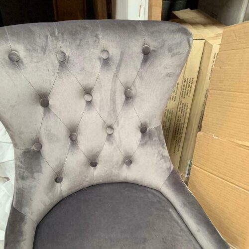 Louis Grey Marble 150cm Dining Table + Grey Lion Chairs, Bench Option5