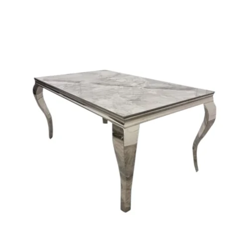 Louis Grey Marble Dining Table