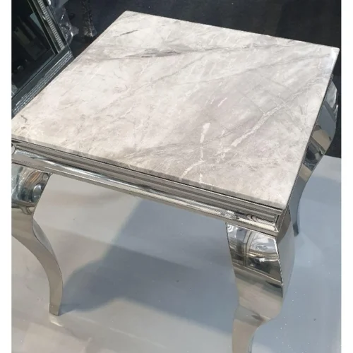 Louis Grey Marble Lamp Table5