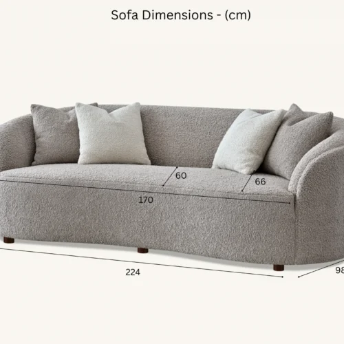 Nolita 3 Seater Sofa Dimensions