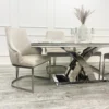 Chelmsford Velvet Dining Chair Silver 3