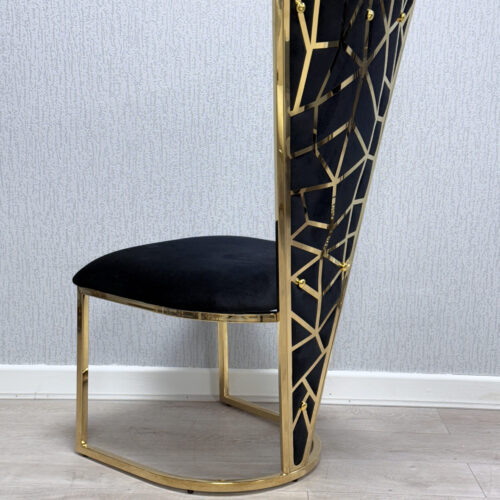 Dc2041 Vienna Black Gold Dining Chair Scaled