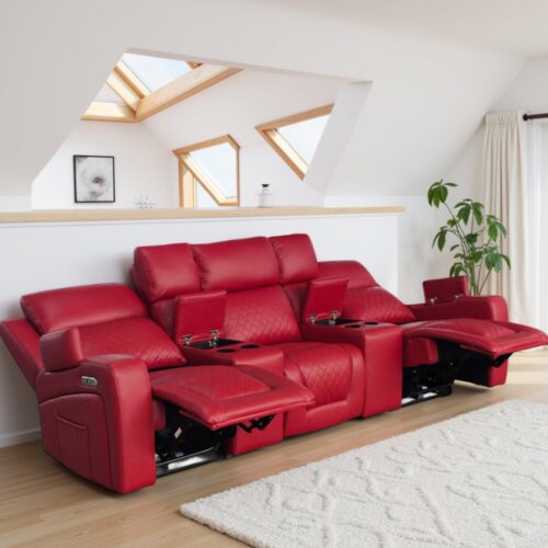 Ruby Red Cinema Sofa