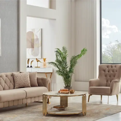 The Puma Sofa Set Biege