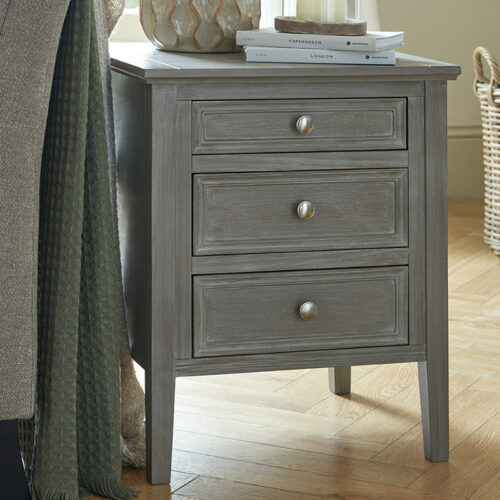 The Serene Collection Three Drawer Bedside Table product image 6