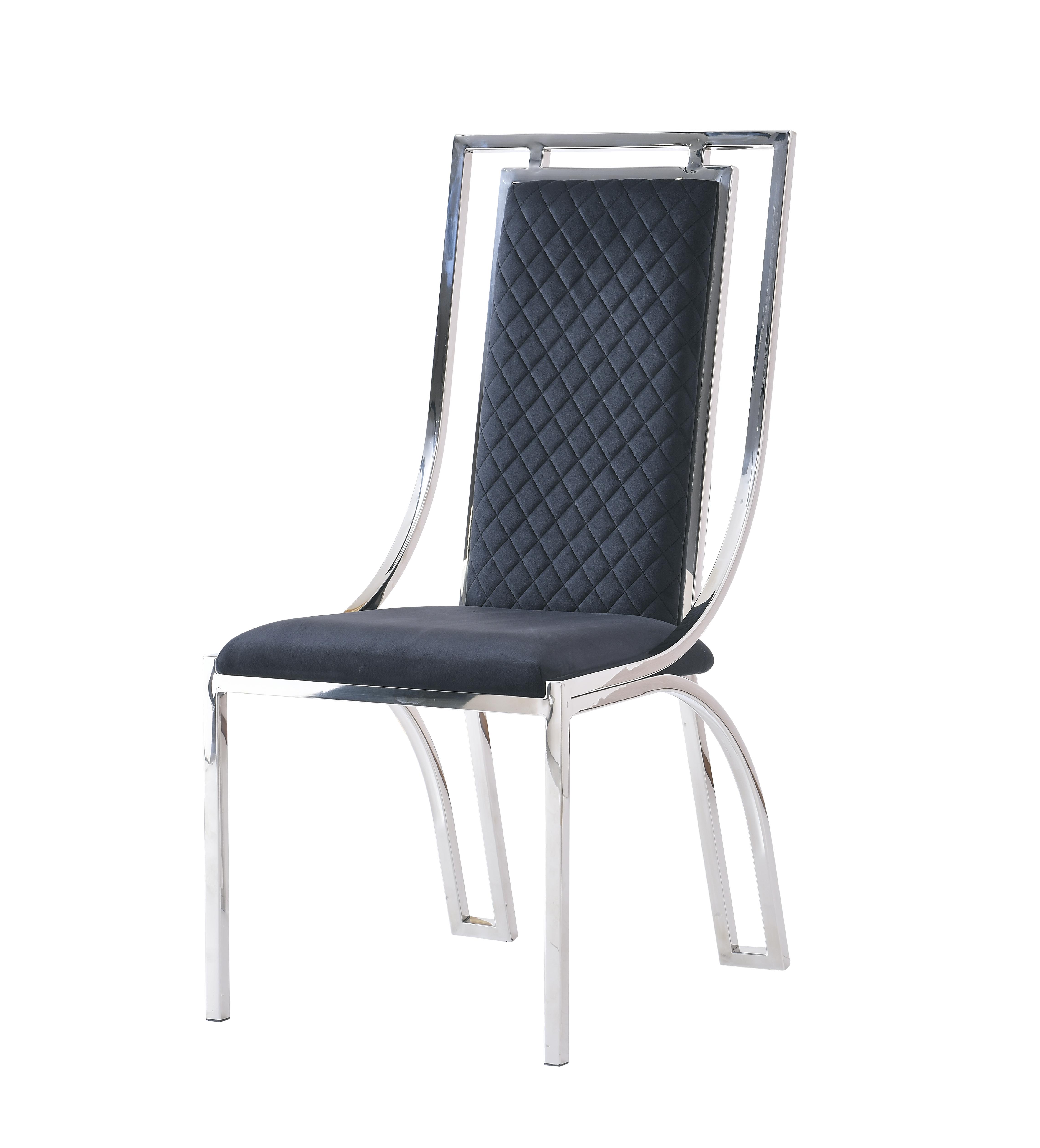 Windsor Black & Silver Dining Chair featured image