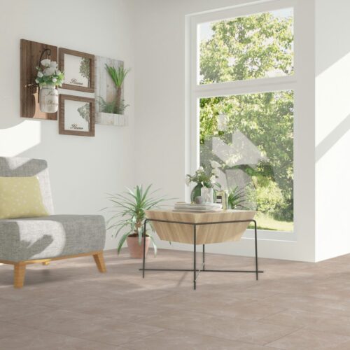 Falquon Botticino Light 8mm Stone Effect Laminate Flooring (High Gloss) - image 5