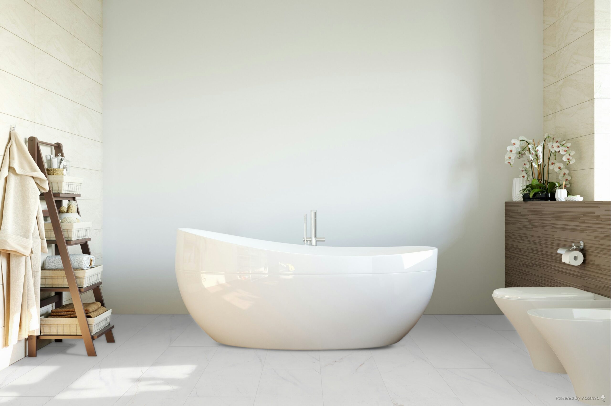 Falquon Marmorata Chiara 8mm Stone Effect Laminate Flooring (High Gloss) - image 2