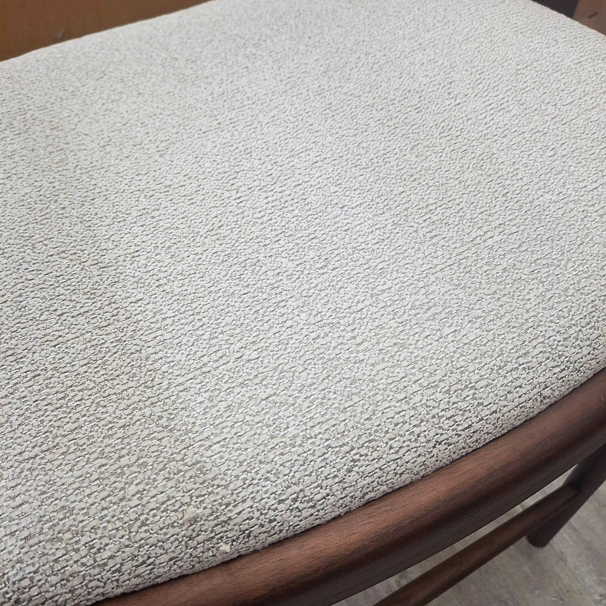 Fern Walnut Barstool in Oatmeal Boucle product image 6