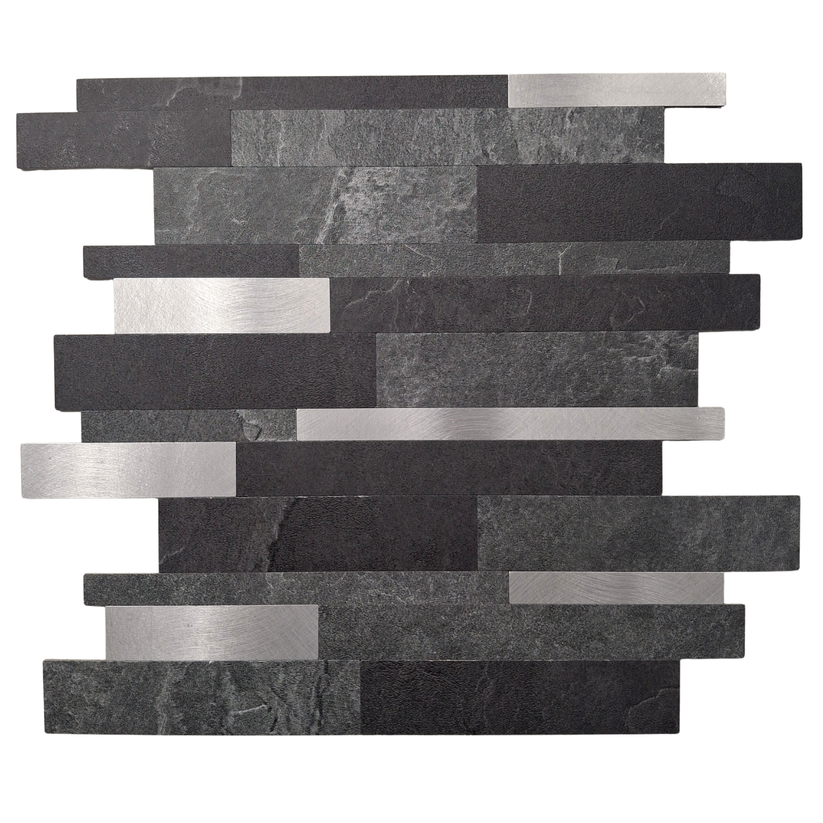 Self Adhesive 3D Mosaic Wall Tiles - Slate - 30cm x 30cm (10 pack) product image 2