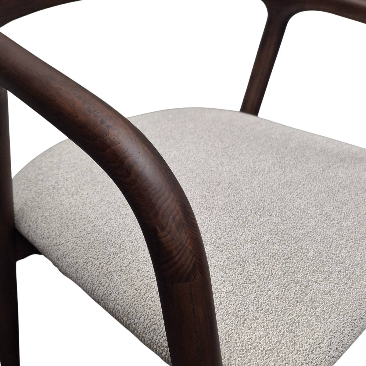 Tess Walnut Dining Chair in Oatmeal Boucle - Box of 2 product image 5