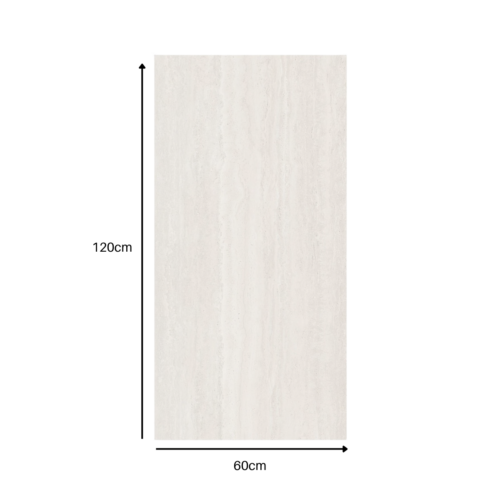 Travertine MCM Flexible Stone Tile - Light Grey - 120cm x 60cm (4 pack) product image 5