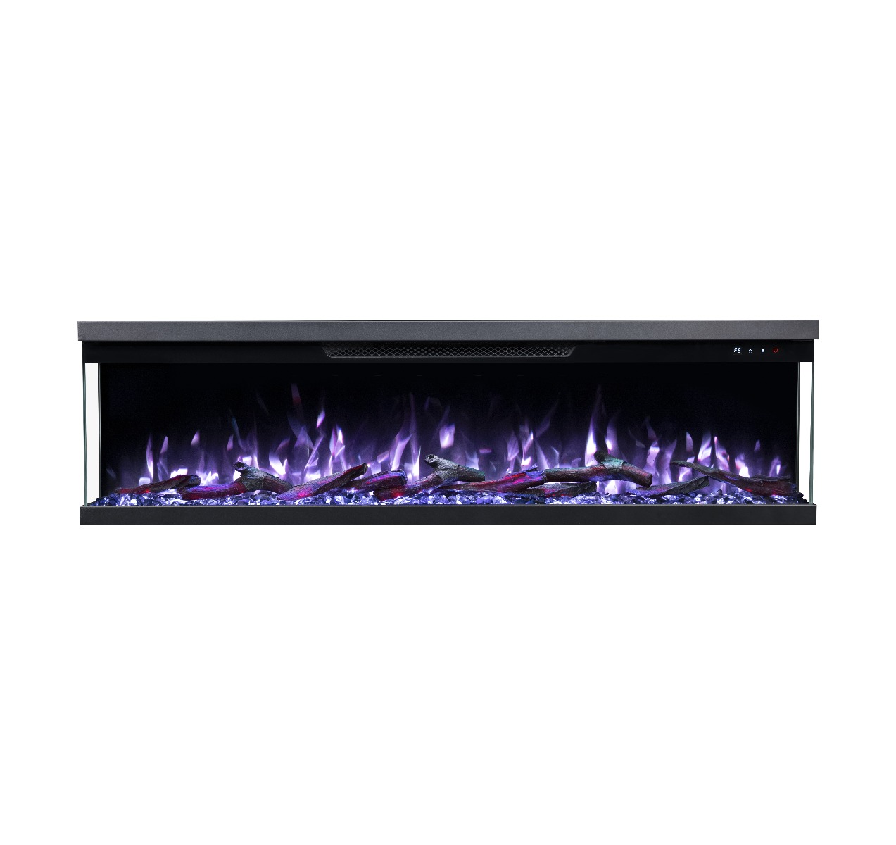 Luxion 3 Sided Fire 84 Inch Electric Fireplace – Black