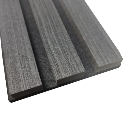 Real Wood Wall Panel Charcoal Sample
