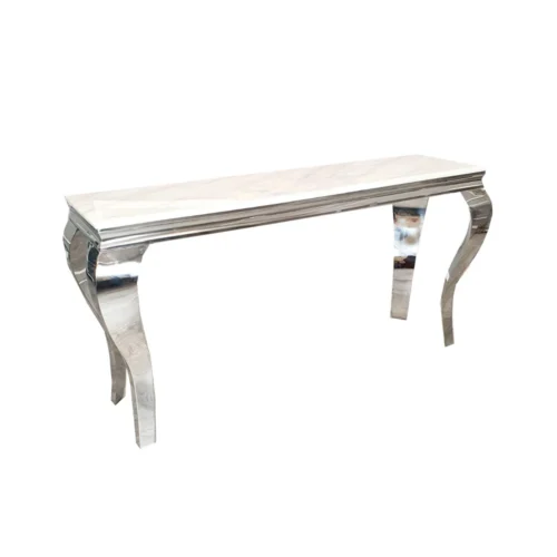 Louis 120cm Marble & Chrome Console Table 4 Colours