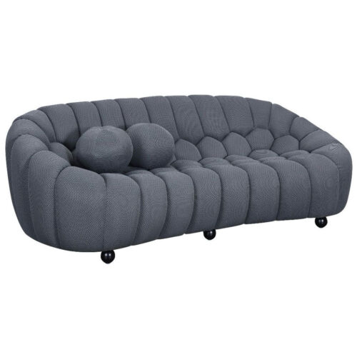 Bella 3-Seater Velvet Bouclé Bubble Sofa