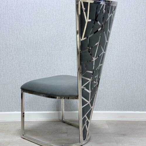 Vienna Grey & Silver Dining Chair
