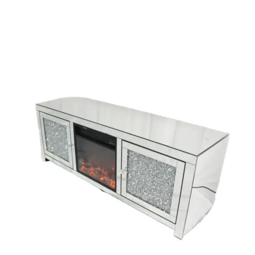 Large Roma Mirrored TV Unit With Heater