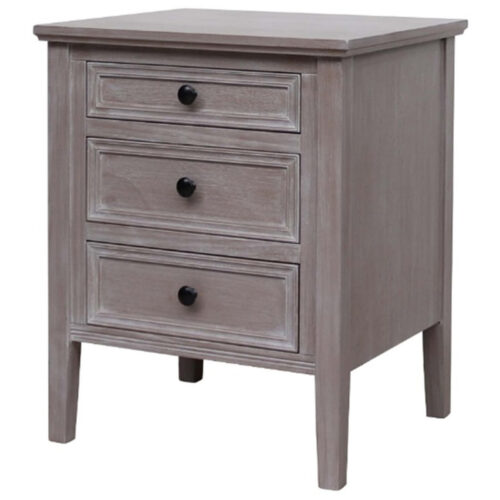 The Serene Collection Three Drawer Bedside Table product image 2