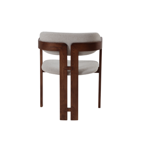 Clara Walnut Dining Chair in Oatmeal Boucle - Box of 2 product image 4