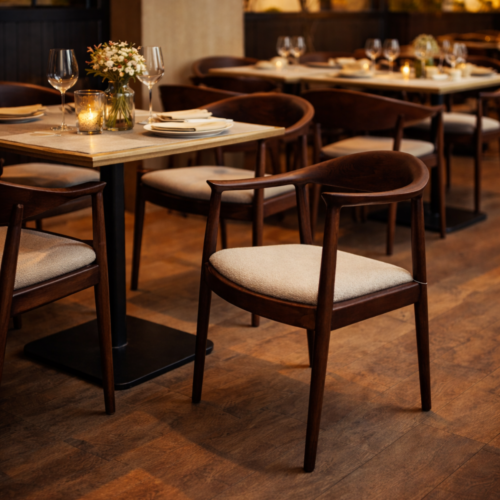 Fern Walnut Dining Chair in Oatmeal Boucle - Box of 2 product image 8