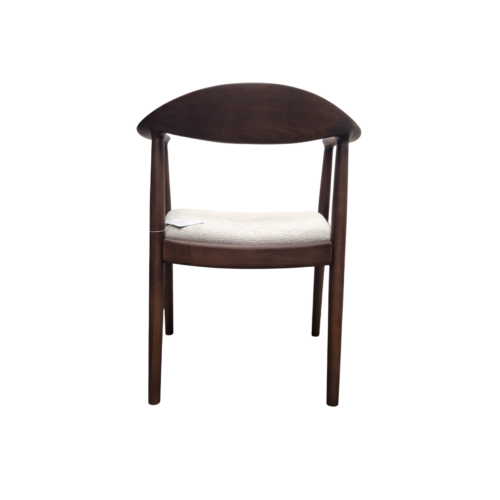 Fern Walnut Dining Chair in Oatmeal Boucle - Box of 2 product image 3