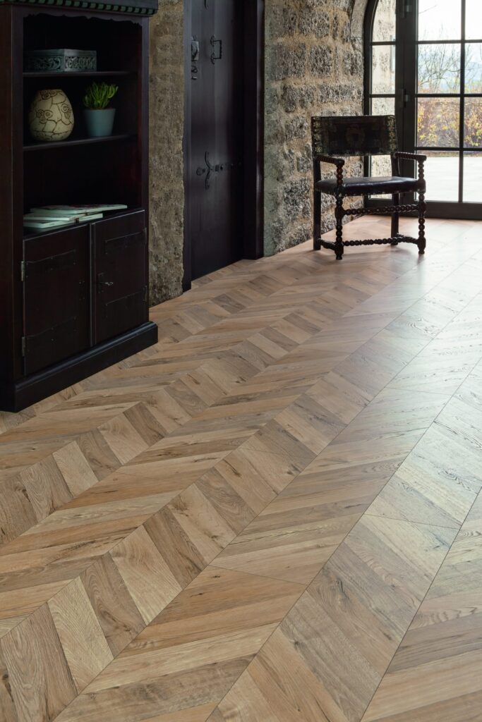 Kaindl FISHbone Oak Fortress Rochesta 8mm Laminate Flooring