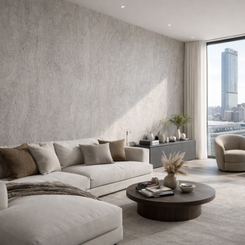 Travertine MCM Flexible Stone Tile - Light Grey - 120cm x 60cm (4 pack) product image 2