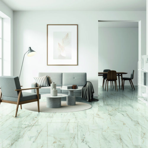Kaindl Gloss 8mm Calacatta Gold Marble - High Gloss Laminate Flooring product image 3