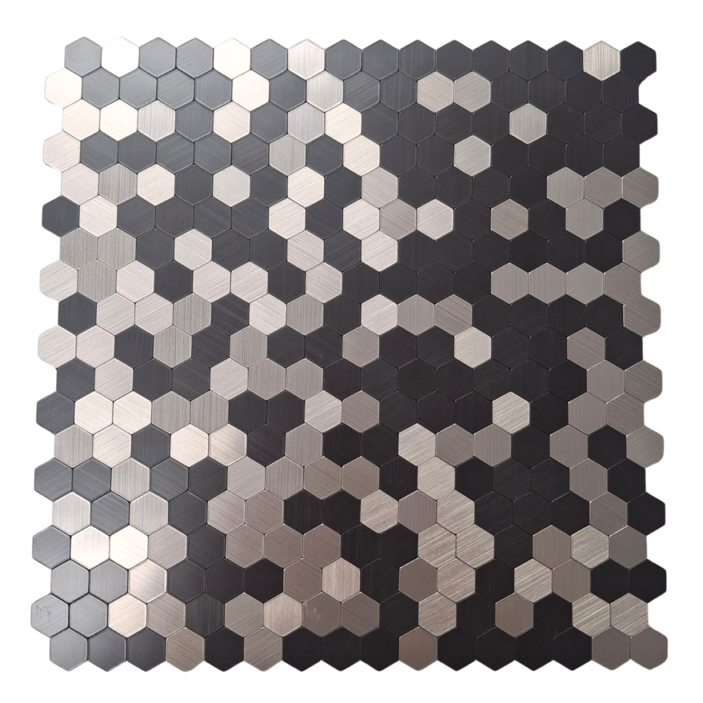 Self Adhesive 3D Mosaic Wall Tiles – Mini Hexagon – 30cm x 30cm (10 pack)