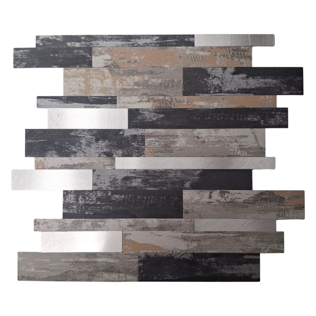 Self Adhesive 3D Mosaic Wall Tiles – Slate – 30cm x 30cm (10 pack)